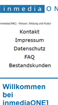 Mobile Screenshot of inmediaone.de